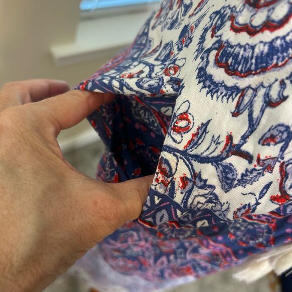 Lucky Brand Size XS Midi Summer Dress Pockets Draw String Sleeveless - Picture 8 of 13